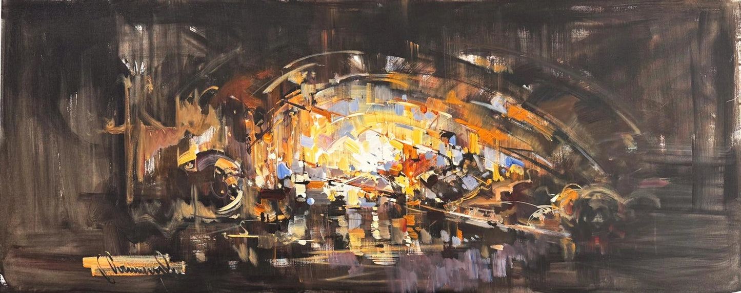 Katmanlı Sessizlik Yağlı Boya Tablosu