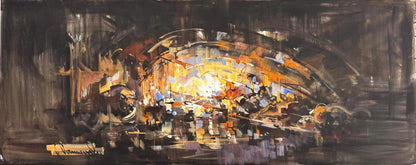 Katmanlı Sessizlik Yağlı Boya Tablosu