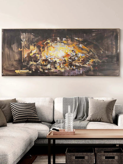 Katmanlı Sessizlik Yağlı Boya Tablosu