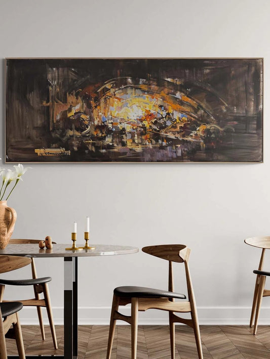 Katmanlı Sessizlik Yağlı Boya Tablosu