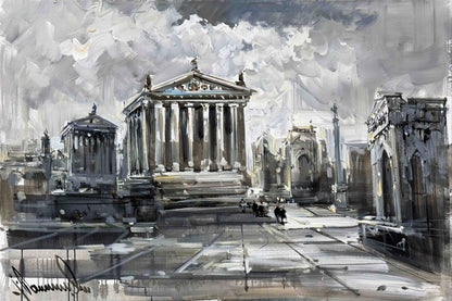 Kaybolmuş Medeniyetin İzleri Yağlı Boya Tablosu