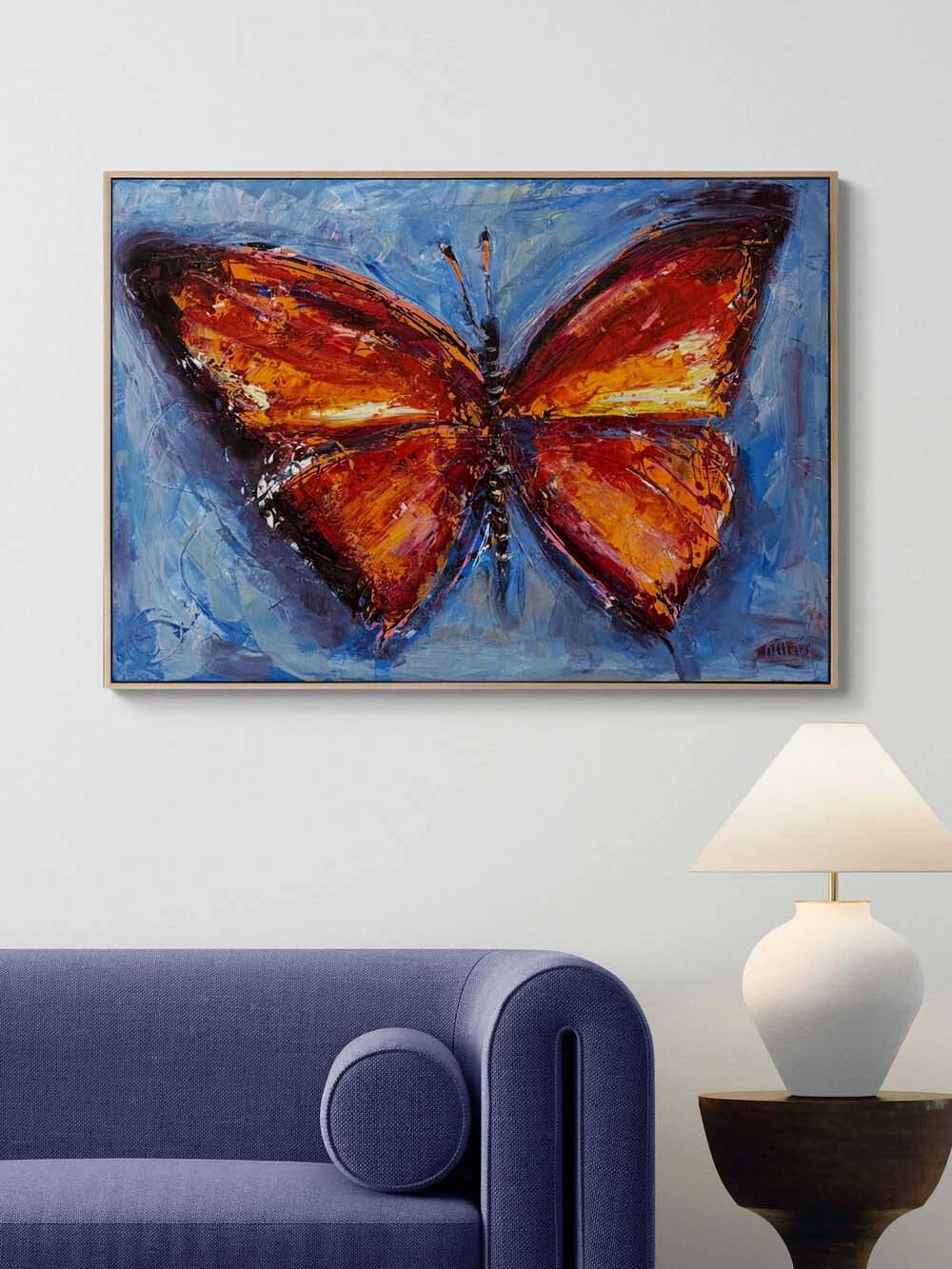 Kelebeğin Düşü Yağlı Boya Tablosu