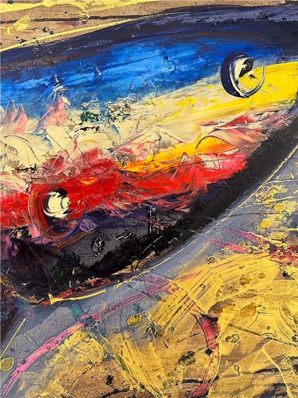 Kelebeğin Zarif Esintisi Yağlı Boya Tablosu