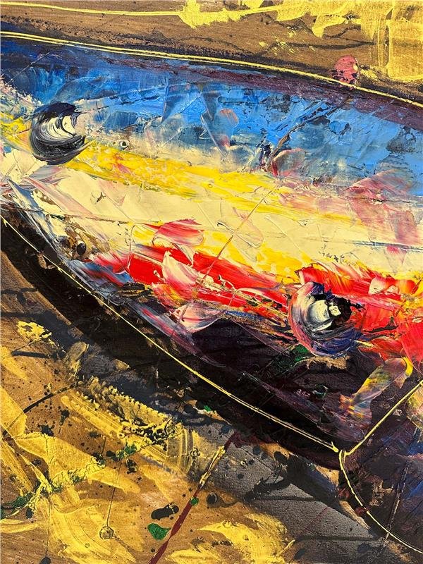 Kelebeğin Zarif Esintisi Yağlı Boya Tablosu