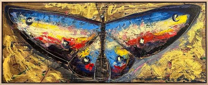 Kelebeğin Zarif Esintisi Yağlı Boya Tablosu