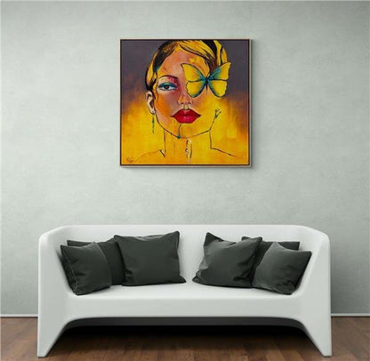 Kelebek Gibi Yağlı Boya Tablosu