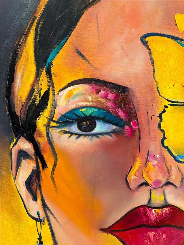 Kelebek Gibi Yağlı Boya Tablosu