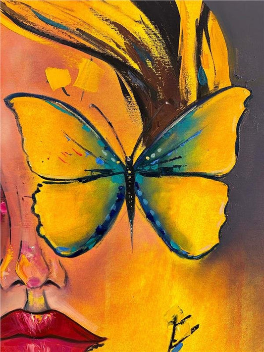 Kelebek Gibi Yağlı Boya Tablosu