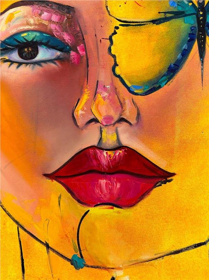 Kelebek Gibi Yağlı Boya Tablosu