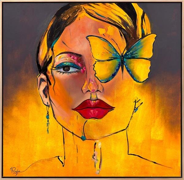 Kelebek Gibi Yağlı Boya Tablosu