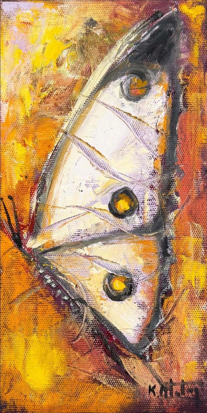 Kelebek Kanadında Düş Yağlı Boya Tablosu