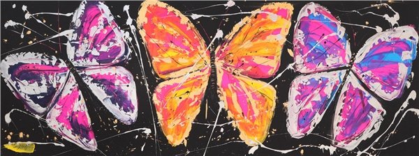 Gece Kelebekleri Yağlı Boya Tablosu