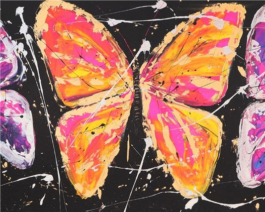 Gece Kelebekleri Yağlı Boya Tablosu