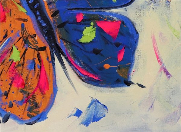 Traces of Butterflies Oil Painting