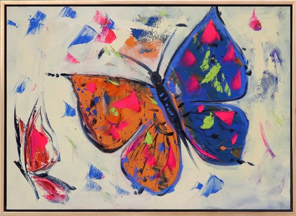 Traces of Butterflies Oil Painting
