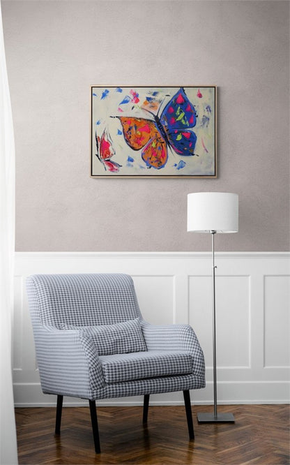 Traces of Butterflies Oil Painting