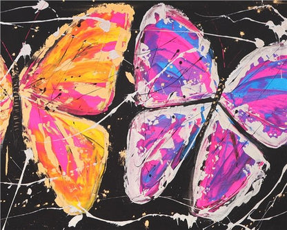 Gece Kelebekleri Yağlı Boya Tablosu