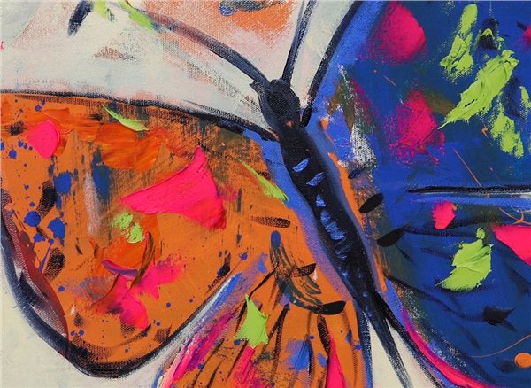 Traces of Butterflies Oil Painting