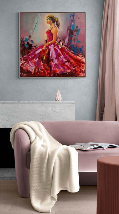 Kemanın İncisi Yağlı Boya Tablosu