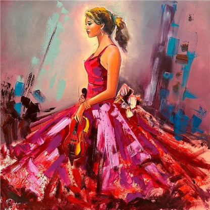 Kemanın İncisi Yağlı Boya Tablosu