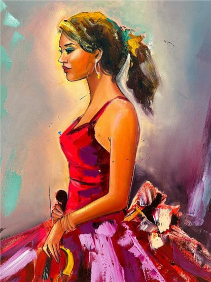 Kemanın İncisi Yağlı Boya Tablosu