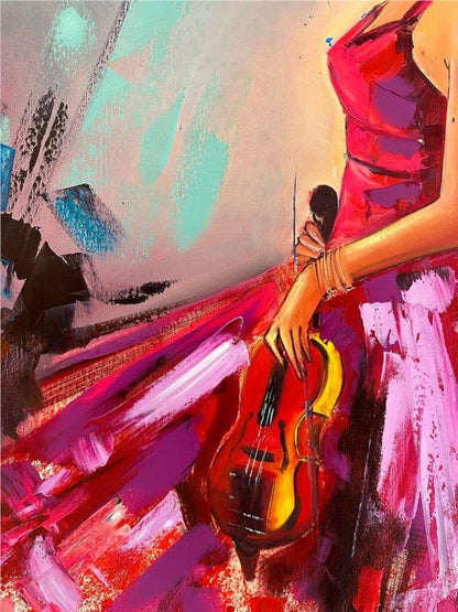 Kemanın İncisi Yağlı Boya Tablosu