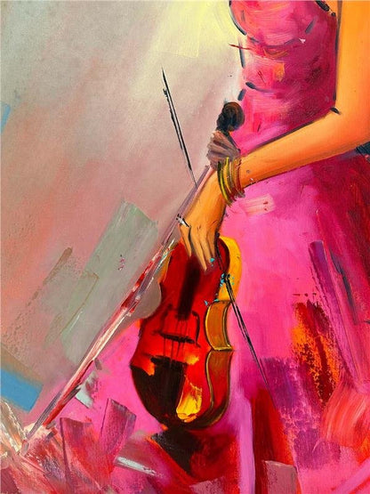 Melodinin Portresi Yağlı Boya Tablosu