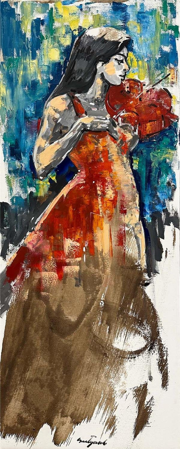 Kemanın Şarkısı Yağlı Boya Tablosu