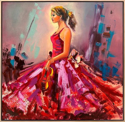 Kemanın İncisi Yağlı Boya Tablosu