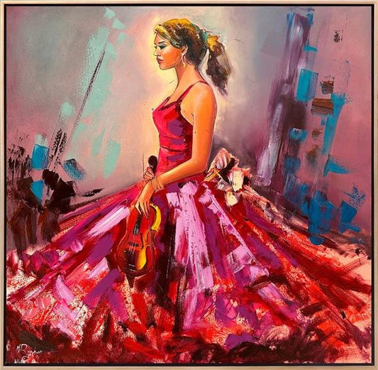 Kemanın İncisi Yağlı Boya Tablosu