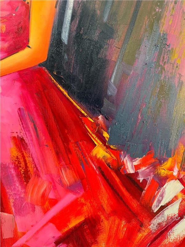 Melodinin Portresi Yağlı Boya Tablosu