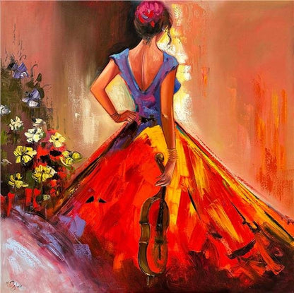 Ahengin Dansı Yağlı Boya Tablosu