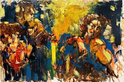 Kemancının Rüyası Yağlı Boya Tablosu