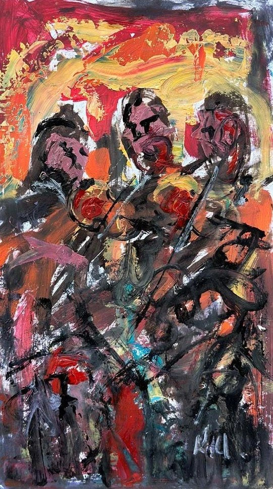 Kemancıların Zamanı Yağlı Boya Tablosu