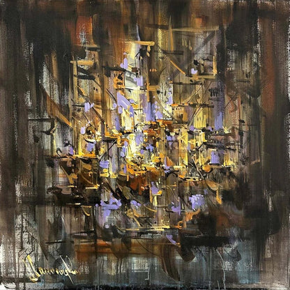 Kesişen Yollar Yağlı Boya Tablosu