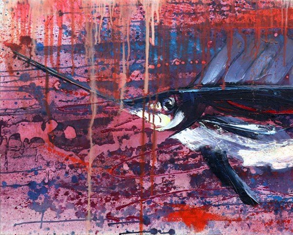 Kılıç Balığı Yağlı Boya Tablosu