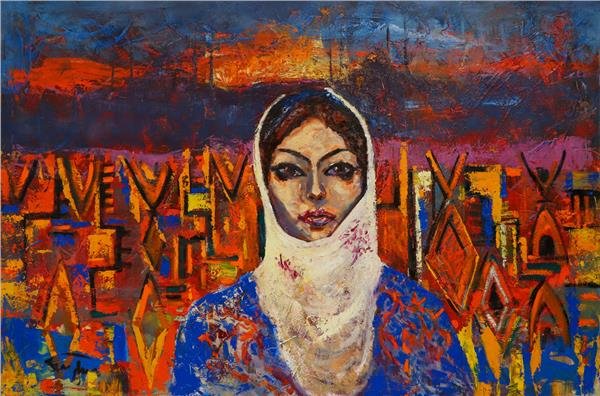 Kilim Desenleri Yağlı Boya Tablosu