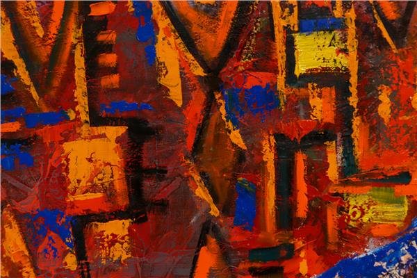 Kilim Desenleri Yağlı Boya Tablosu