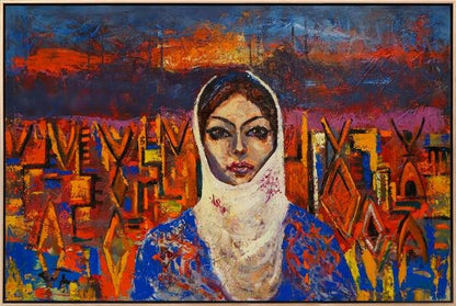 Kilim Desenleri Yağlı Boya Tablosu