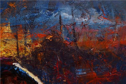 Kilim Desenleri Yağlı Boya Tablosu