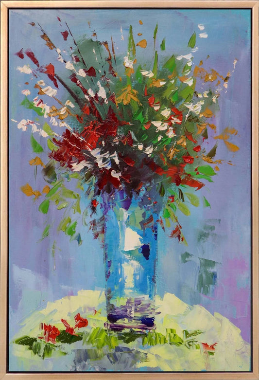 Kır Çiçekler Yağlı Boya Tablosu