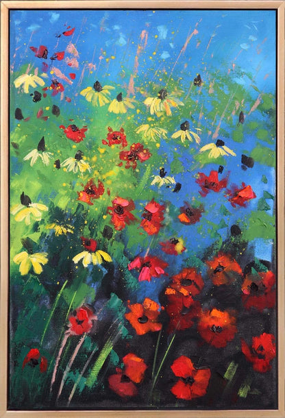 Kır Çiçekleri Yağlı Boya Tablosu