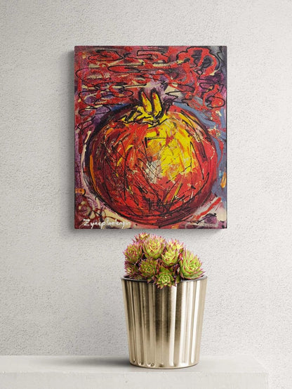 Kırmızı Bir Sır Yağlı Boya Tablosu