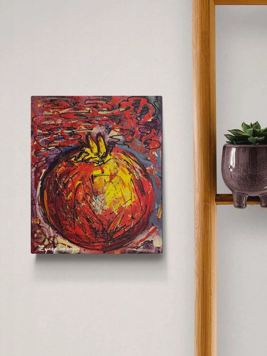 Kırmızı Bir Sır Yağlı Boya Tablosu