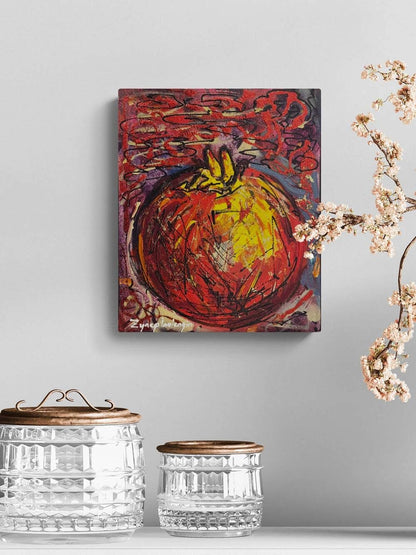 Kırmızı Bir Sır Yağlı Boya Tablosu