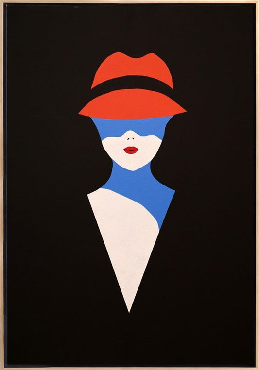 Kırmızı Şapkalı Kız Yağlı Boya Tablosu