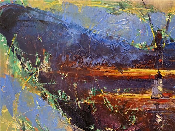 Kısa Bir Kare Yağlı Boya Tablosu