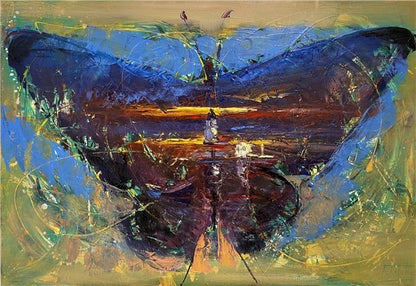 Kısa Bir Kare Yağlı Boya Tablosu