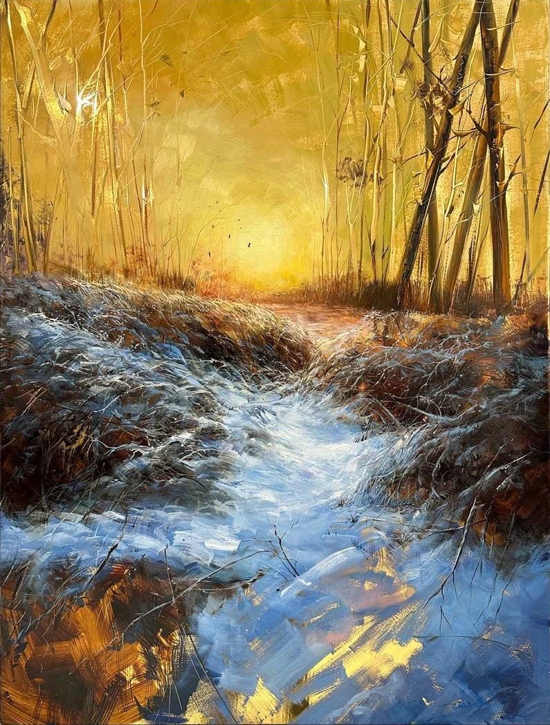 Kışın Esintisi Yağlı Boya Tablosu