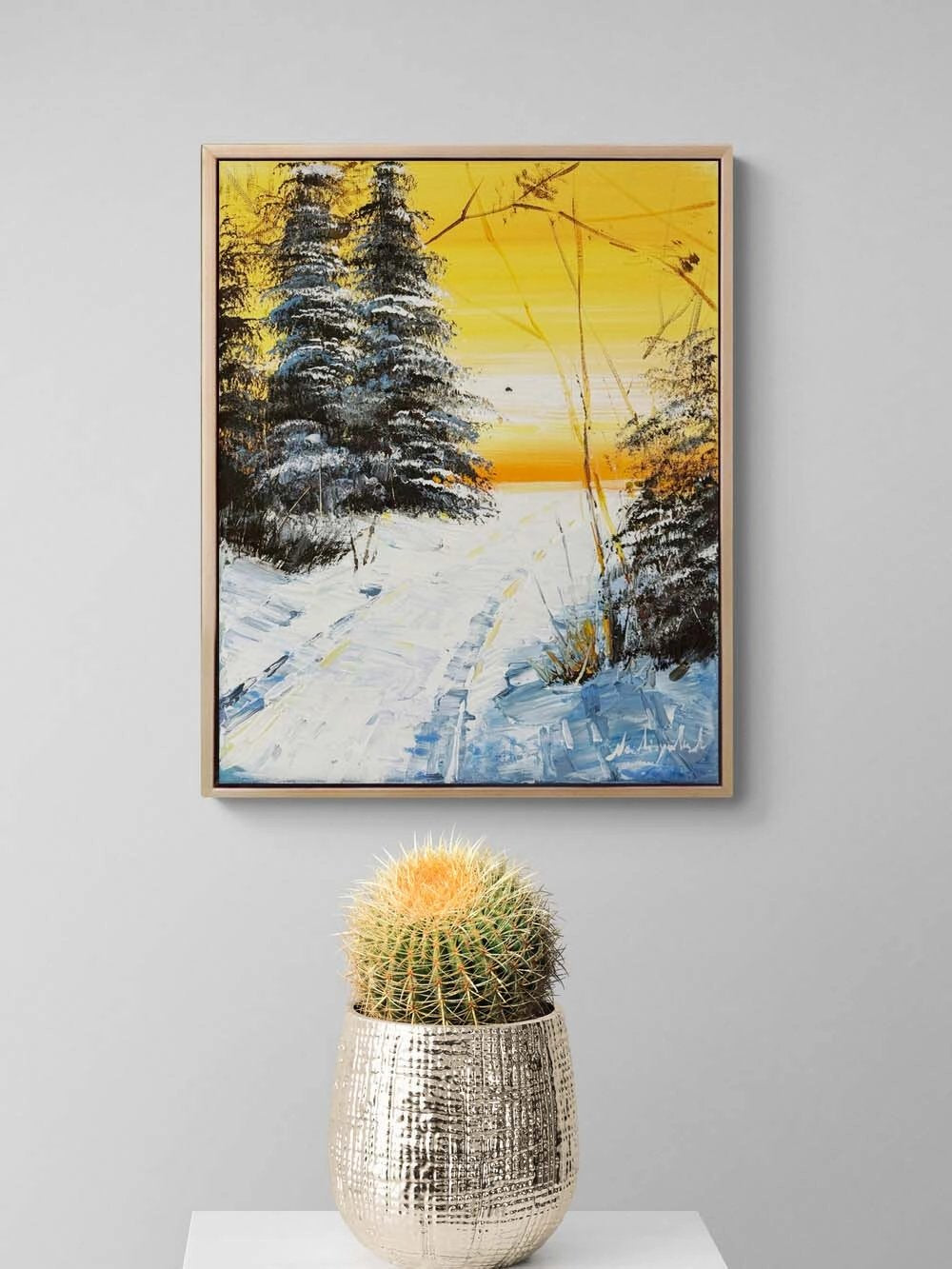 Kışın Hatırlattıkları Yağlı Boya Tablosu